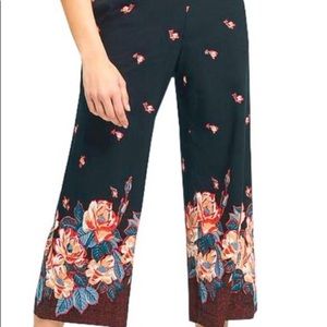 ett twa cropped patterned side leg pants